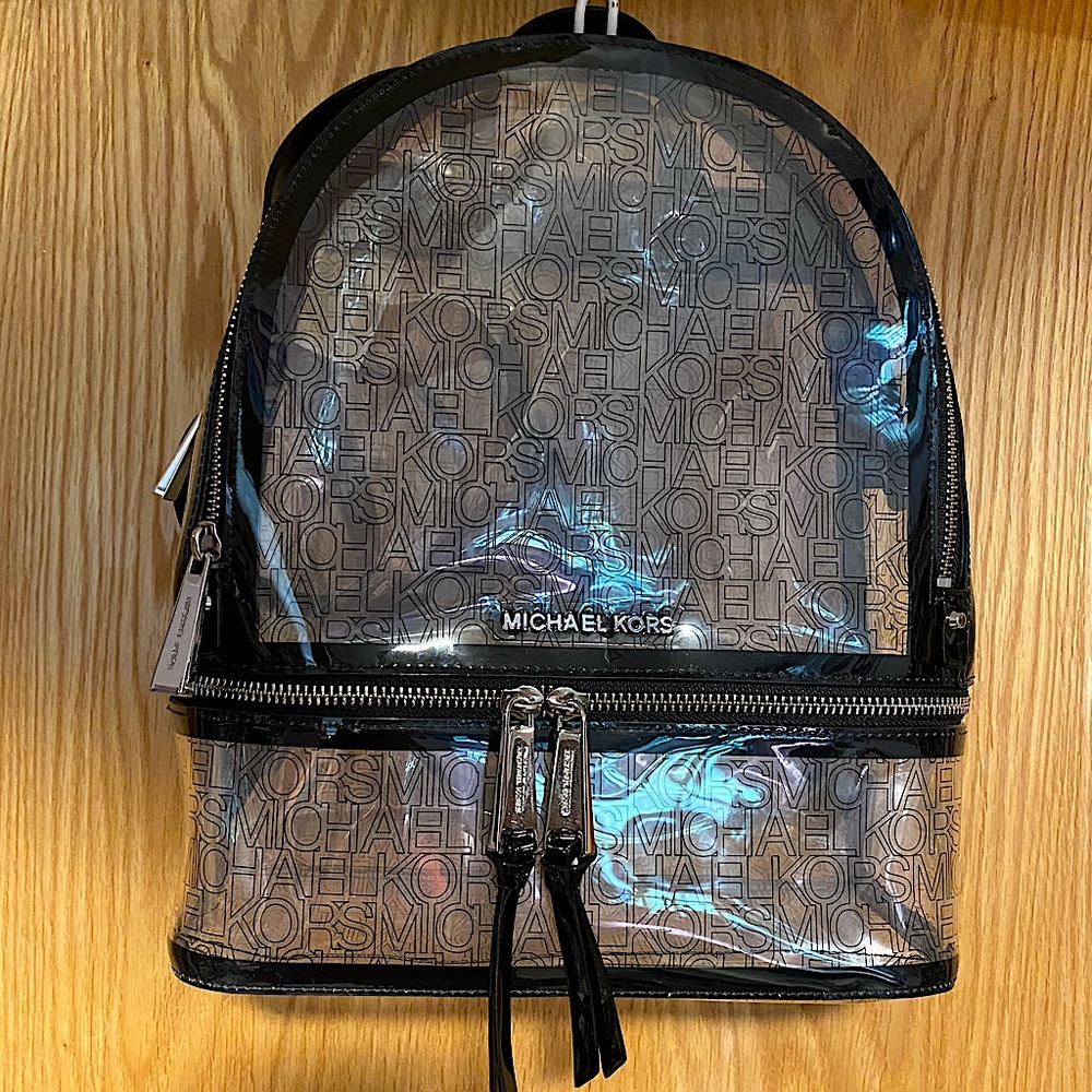 NWT MK Clear Backpack